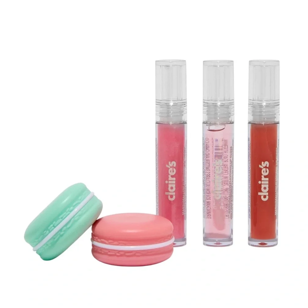 Blue Daisy Mini Book Lip Gloss Set